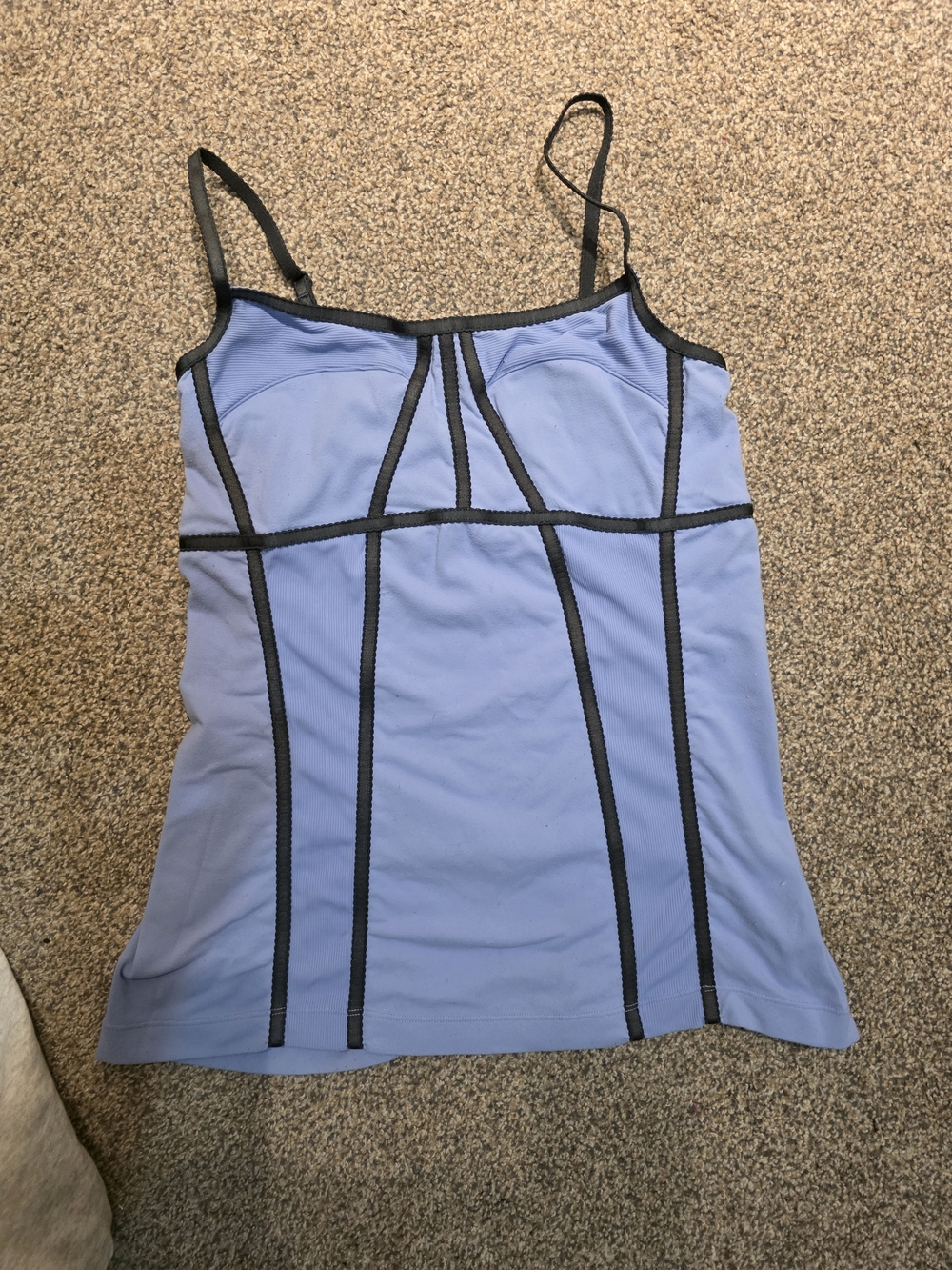 Lululemon Periwinkle Tank with Contrast Trim